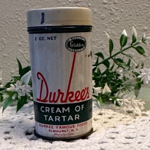 ***Rare Vintage Durkee's Cream of Tartar Tin